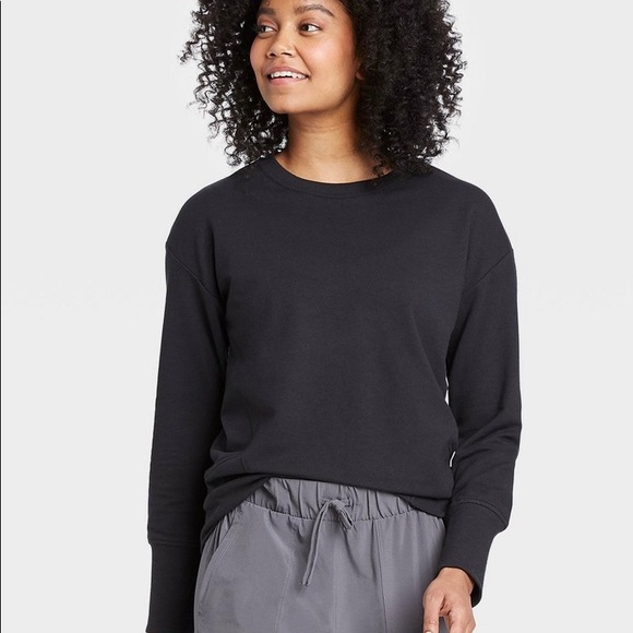 Women’s French Terry Crewneck Pullover - Picture 1 of 9